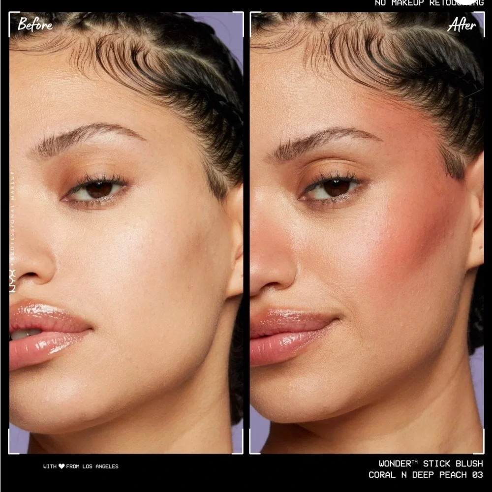 NYX PROFESSIONAL MAKEUP Wonder Stick Blush- Coral/Deep Peach WSB03